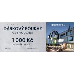 Dárkový poukaz na služby hotelu v hodnotě 1 000 Kč